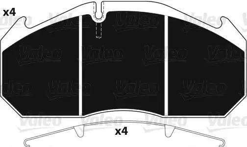 Колодки тормозные дисковые 882211 VALEO PHC