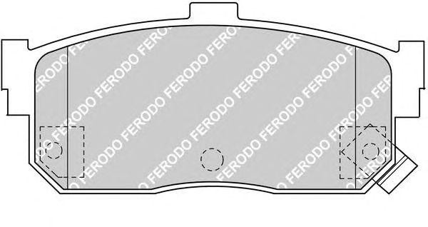 Комплект тормозных колодок, диско FDB1104 FERODO
