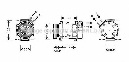 Компрессор кондиционера CNK238 AVA