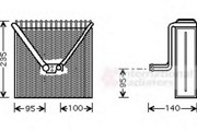Испаритель, кондиционер 7600V011 VAN WEZEL