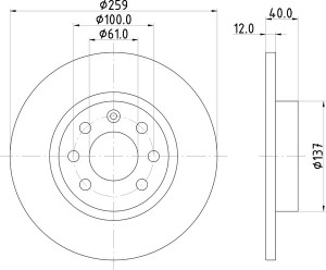 Тормозной диск MDC732 MINTEX