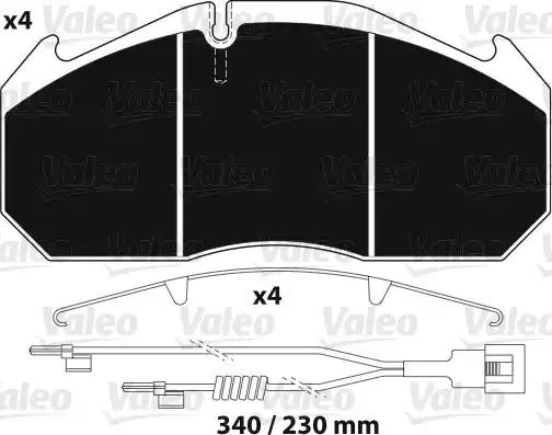 Колодки тормозные дисковые 882213 VALEO PHC