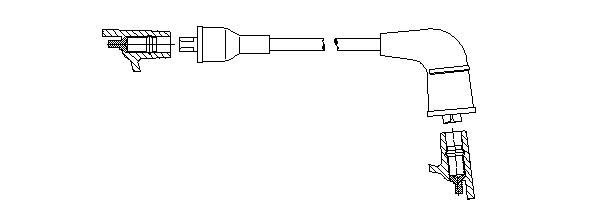 Провод зажигания 6A6944 BREMI