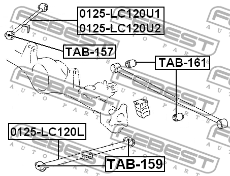 Сайлентблок TAB-161 FEBEST