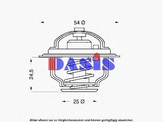 Термостат, охлаждающая жидкость 751853N AKS DASIS