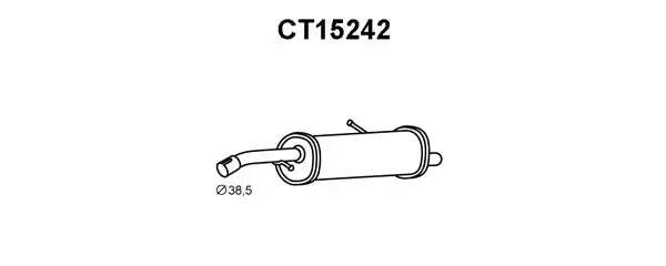 Глушитель выхлопных газов конечный CT15242 VENEPORTE