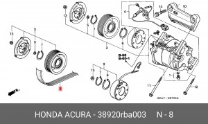 Ремень приводной 38920-RBA-003 HONDA