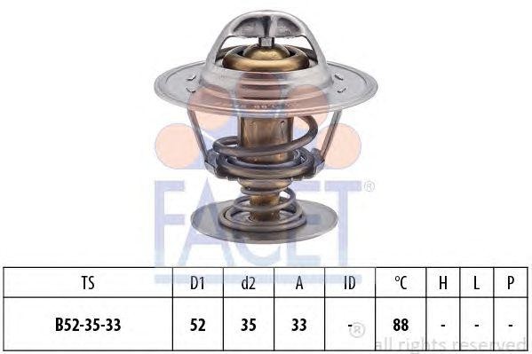 Термостат, охлаждающая жидкость 7.8394S FACET