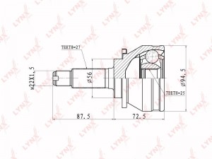 ШРУС CO-7103 LYNXAUTO