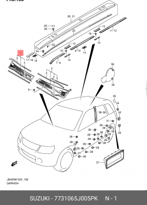 Радиатор отопителя 77310-65J00-5PK SUZUKI