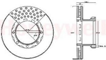Тормозной диск 569110B BENDIX JURID