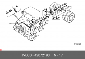 Главный тормозной цилиндр 42072193 IVECO