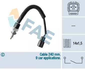 Выключатель, фара заднего хода 40586 FAE