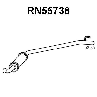 Средний глушитель выхлопных газов RN55738 VENEPORTE