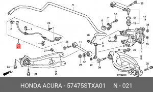 Датчик ABS 57475STXA01 HONDA
