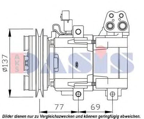 Компрессор, кондиционер 851641N AKS DASIS