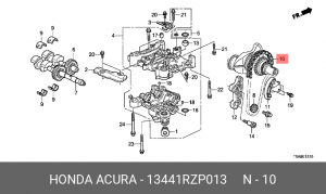 Натяжитель цепи ГРМ 13441RZP013 HONDA