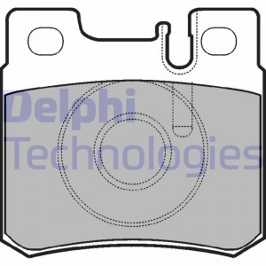 Комплект тормозных колодок, диско LP946 DELPHI