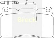 Комплект тормозных колодок, диско 2357500W BRECK