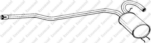 Средний глушитель выхлопных газов 283131 BOSAL