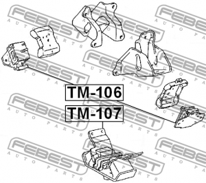 Подушка двигателя TM-106 FEBEST