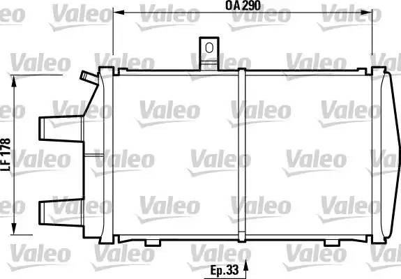 Радиатор охлаждения ДВС 732473 VALEO PHC