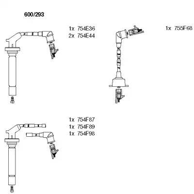 Ккомплект проводов зажигания 600293 BREMI