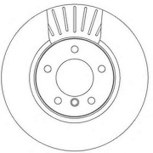 Тормозной диск 562320B BENDIX JURID