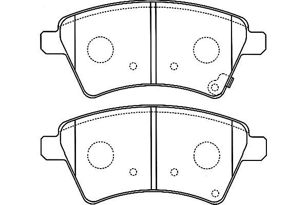 Комплект тормозных колодок, диско BP-8529 KAVO PARTS