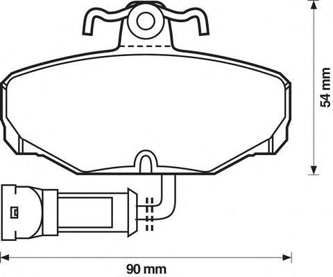 Комплект тормозных колодок, диско 571408B BENDIX JURID