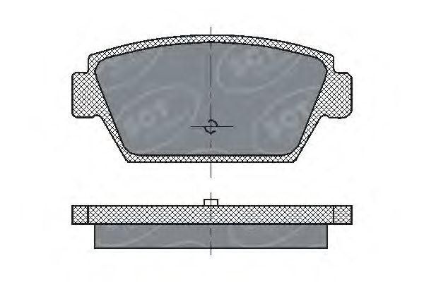 Комплект тормозных колодок, диско SP192 SCT