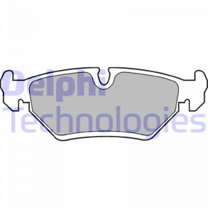 Комплект тормозных колодок, диско LP669 DELPHI