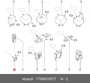 Предохранитель 7700410577 RENAULT