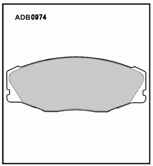 Колодки тормозные дисковые ADB0974 ALLIED NIPPON