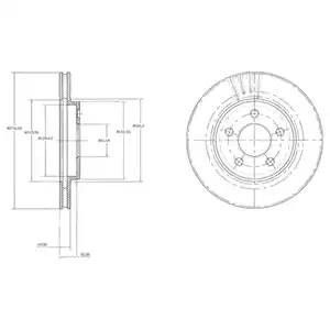 Тормозной диск BG3594 DELPHI