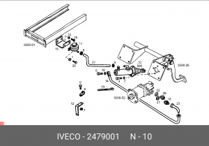 Главный цилиндр, система сцепления 2479001 IVECO