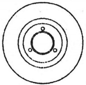 Тормозной диск 561297B BENDIX JURID