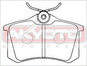 Колодки тормозные дисковые AKD-1049 AKYOTO