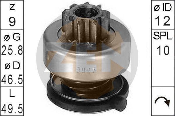 Бендикс стартера ZN0925 ZEN