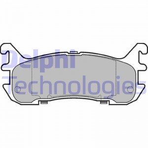 Комплект тормозных колодок, диско LP932 DELPHI