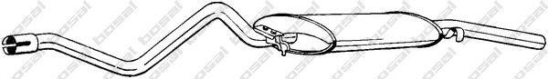 Глушитель выхлопных газов конечный 283323 BOSAL