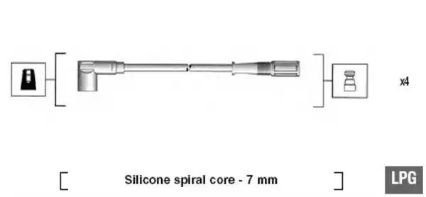 Ккомплект проводов зажигания 941095130583 MAGNETI MARELLI