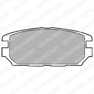 Комплект тормозных колодок, диско LP921 DELPHI