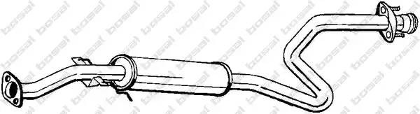 Средний глушитель выхлопных газов 283793 BOSAL