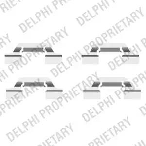 Комплектующие, колодки дискового тормоза LX0438 DELPHI