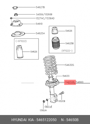 Амортизатор 5465122050 HYUNDAI KIA