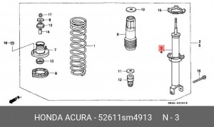 Амортизатор 52611-SM4-913 HONDA