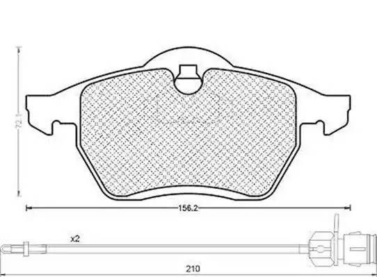 Комплект тормозных колодок, диско 430216170311 MAGNETI MARELLI