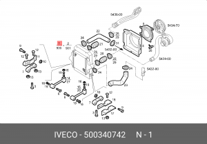 модуль охлаждения 500340742 IVECO