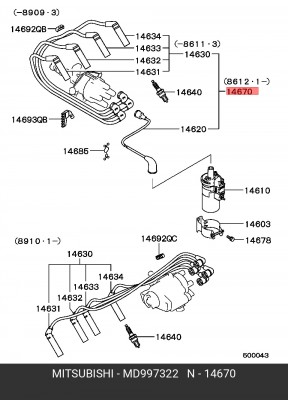 Деталь MD997322 MITSUBISHI
